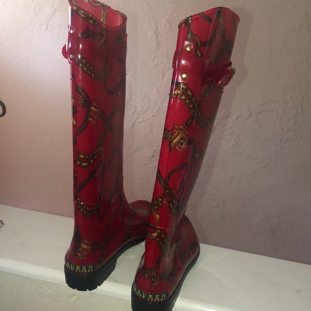 Brand new Ralph Lauren rain boots
